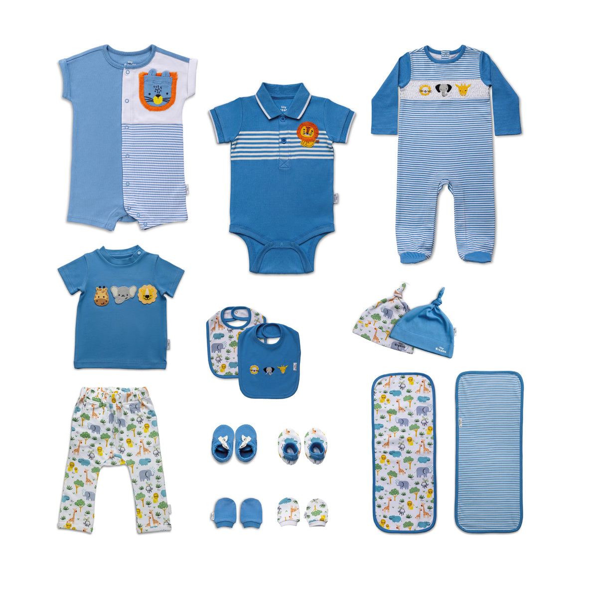 Jungle Mix Boy Layette Set - 15 Pcs