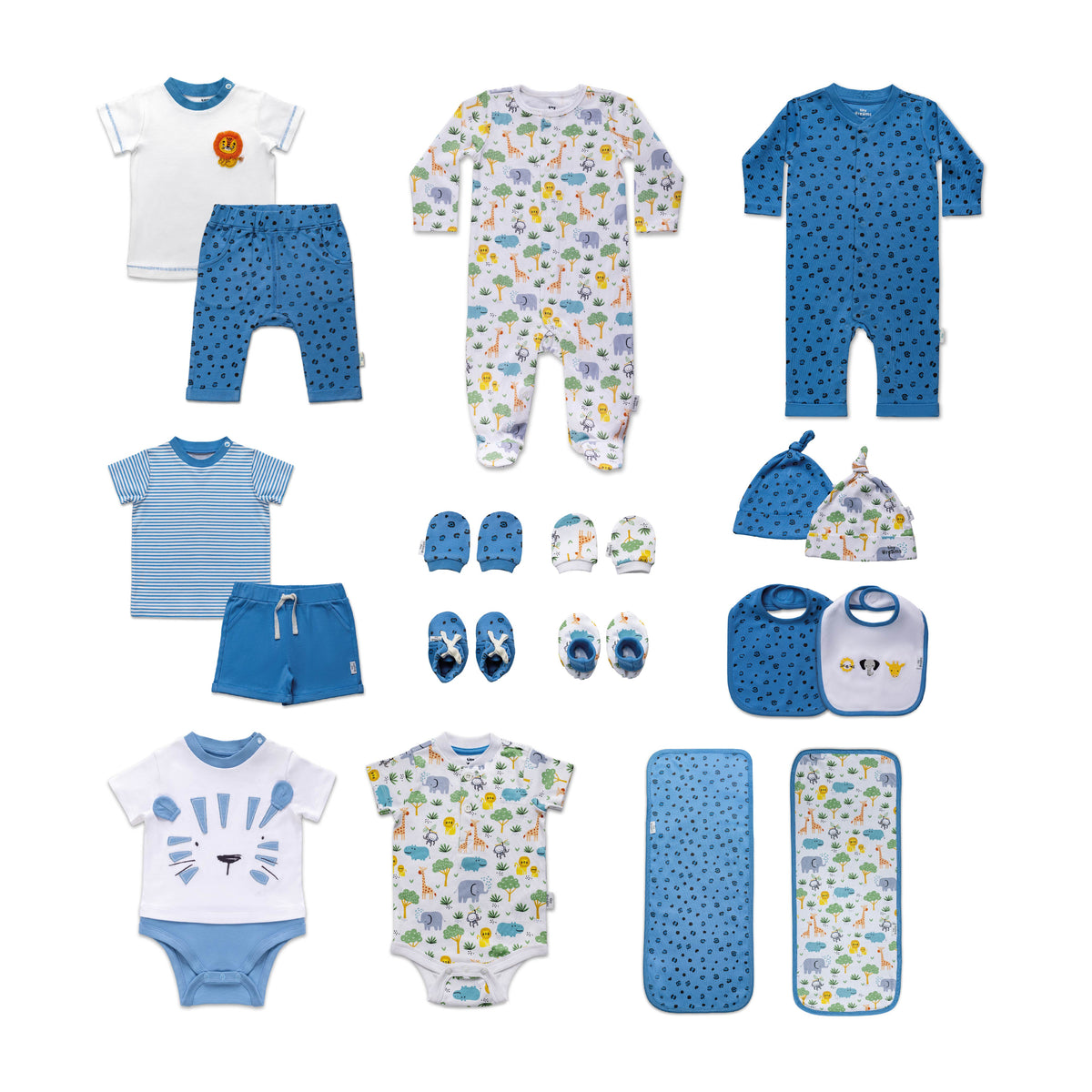Jungle Mix Boy Layette Set - 18 Pcs