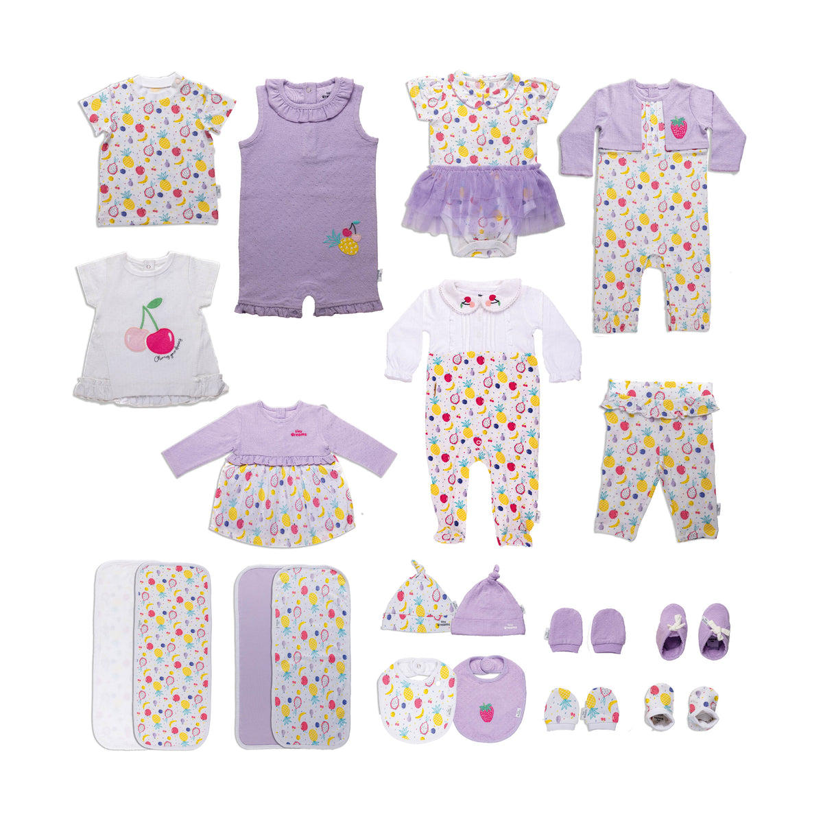 Little Fruits Girl Layette Set - 18 pcs