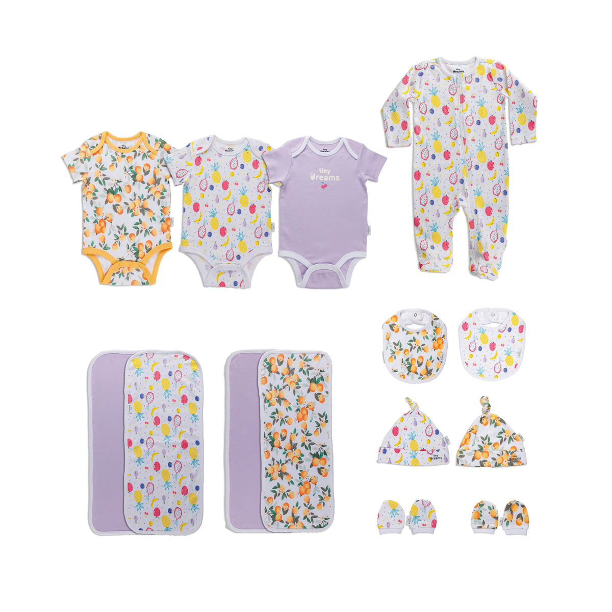 Little Fruits Girl Layette Set - 12 pcs
