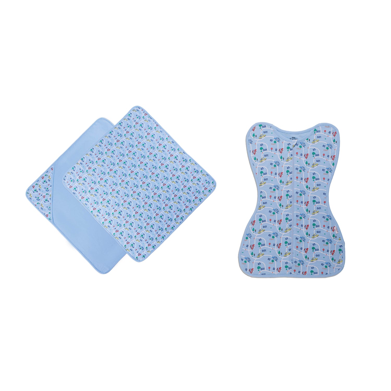 Retro Cars Boy Blanket and Swaddle Set 1