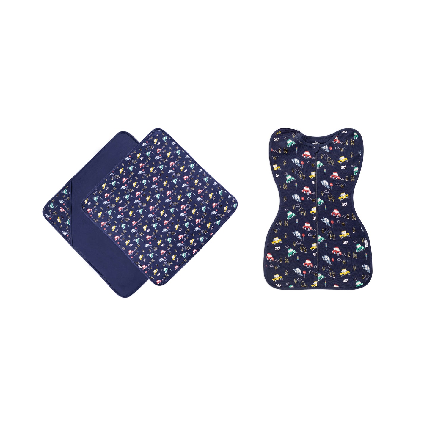 Retro Cars Boy Blanket and Swaddle Set 2
